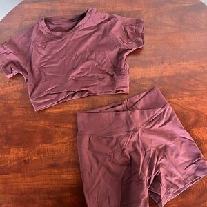 Burgundy Activewear Set